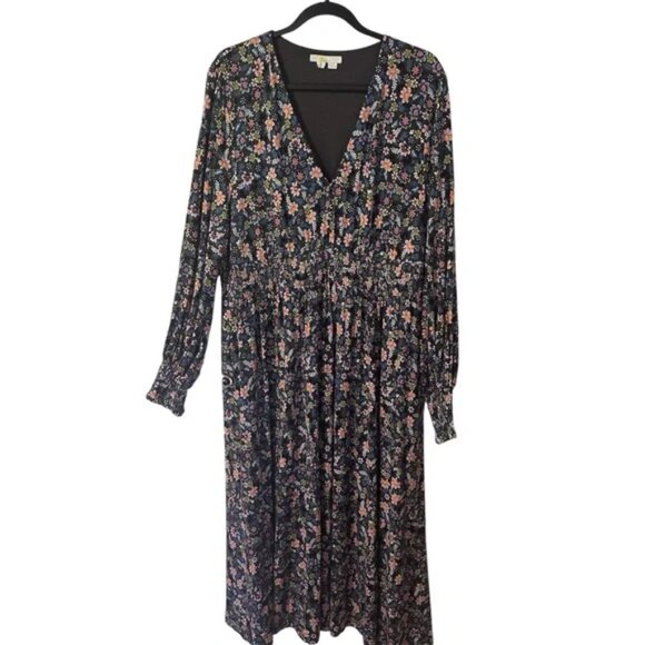 Boden Floral Jersey Maxi Dress Size US 20 / 22 R - Picture 2 of 4